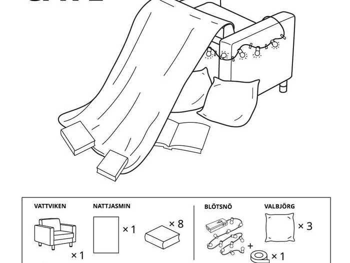 Cåve, which uses a chair, sheet, and some books and pillows, is probably the most traditional fort of the bunch.