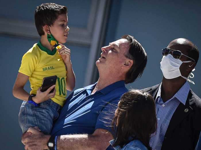 On different occasions, they have been joined by Bolsonaro, who told the protestors they were "patriots" for defending their individual freedoms.