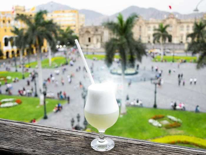 Pick your destination: Chile or Peru, and enjoy a pisco sour.