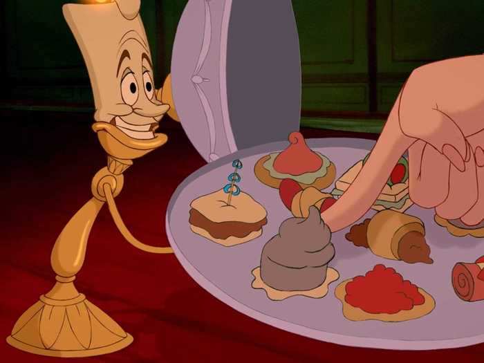 The grey stuff is a beloved dessert amongst "Beauty and the Beast" fans.