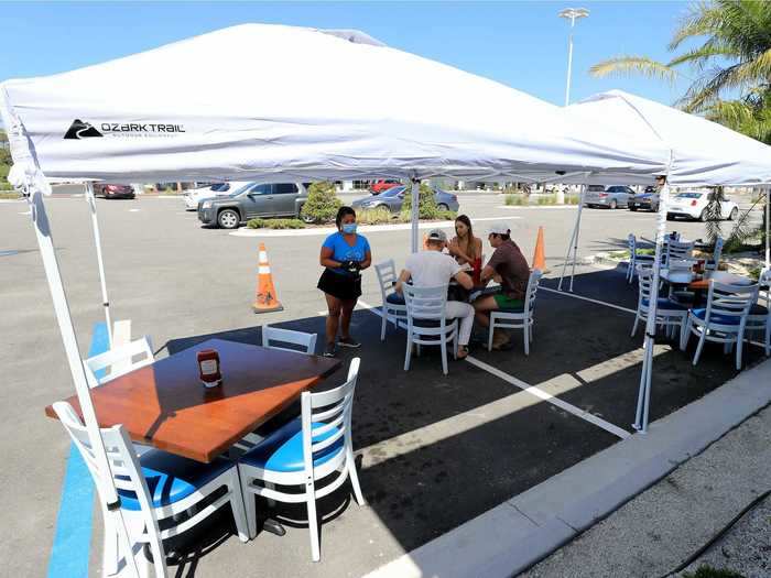 Low risk: Outdoor dining