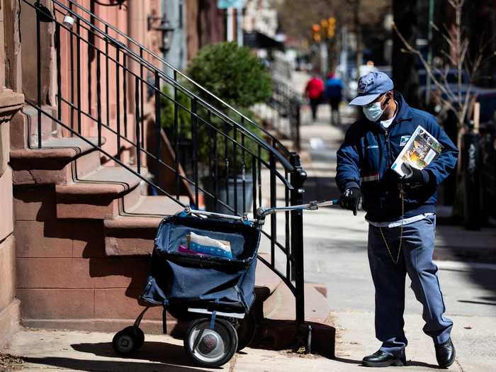 Low risk: Touching mail or groceries