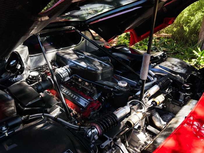 The Enzo also uses a carbon-fiber tub for lightness and rigidity.