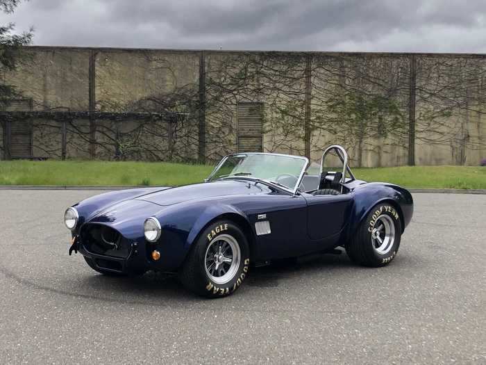 This go-kart looking thing is a 1965 Shelby 427 S/C Cobra 4000 Series.