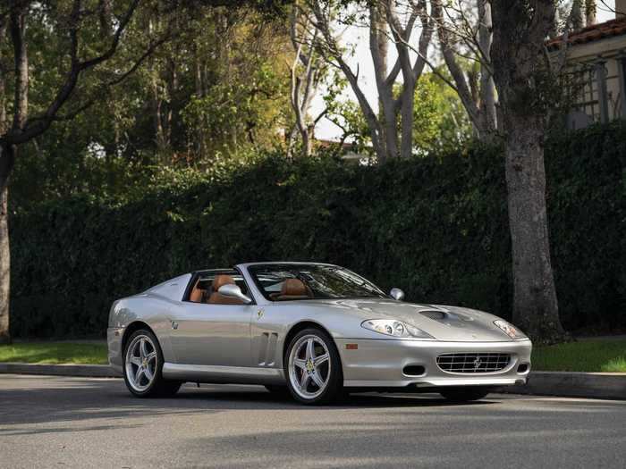 This silver 2005 Ferrari Superamerica definitely shows some restraint.