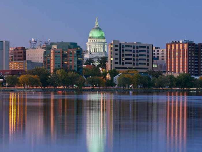 3. Madison, Wisconsin: 35.05% of jobs in this city require at least a college degree.