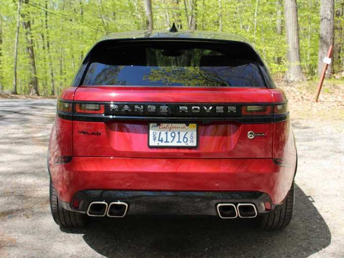 The back of the Velar is almost intimidating!