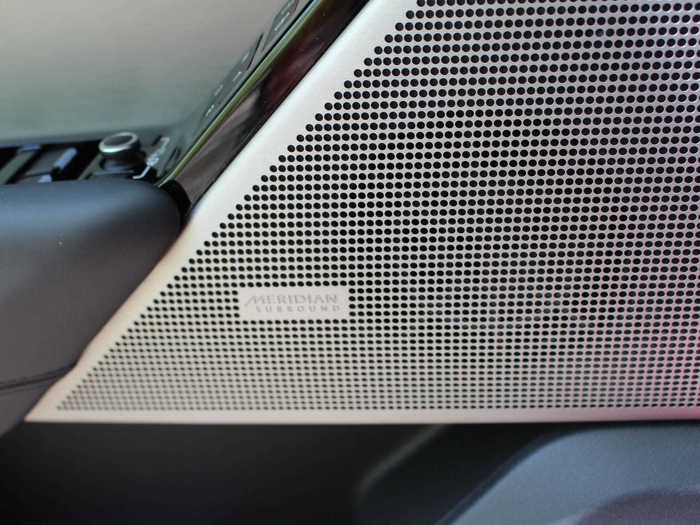 The 825-watt Meridian premium audio system sounds phenomenal.