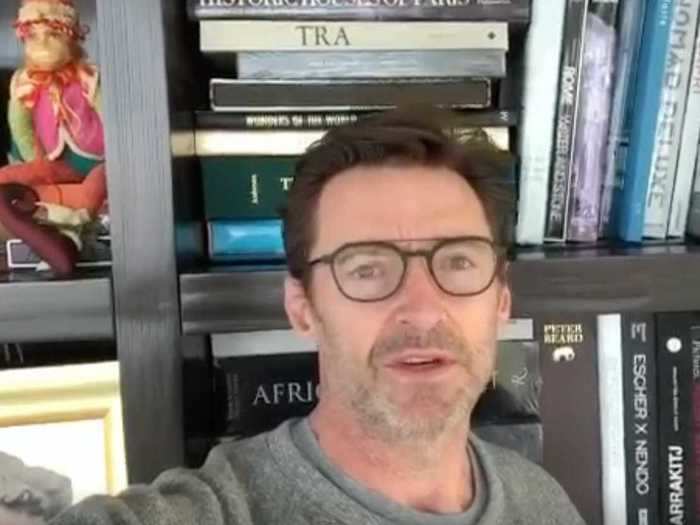 "Listen to Oprah," said Hugh Jackman in a video for the class of 2020.