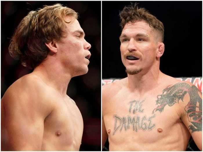 This is what Nate Landwehr and Darren Elkins looked like before a punch was thrown in their featherweight fight Saturday.