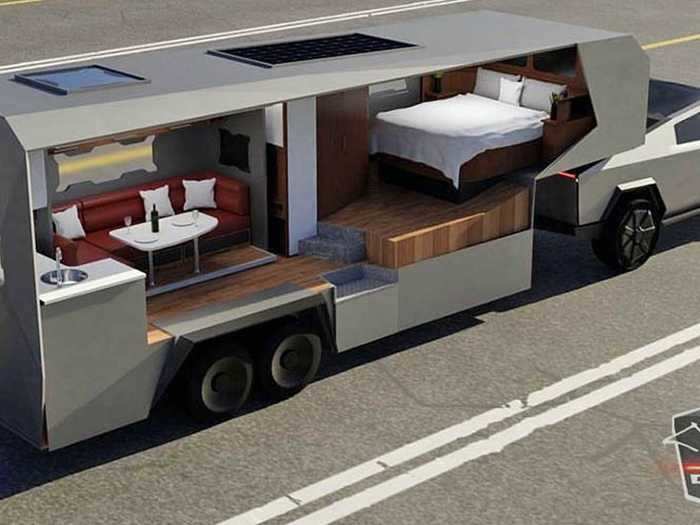 Cybertruck Owners Club user KuMX designed an RV along with the Cybertruck.