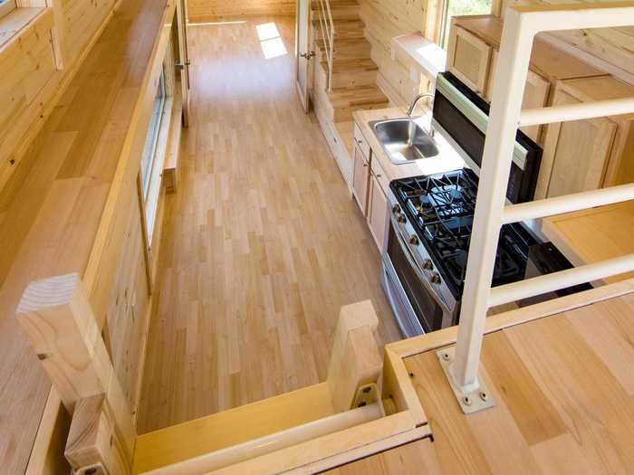 There are also power outlets throughout the tiny home.