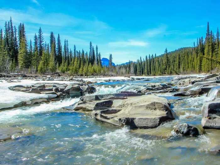 The Bighorn River in Montana and Wyoming is popular fishing destination.