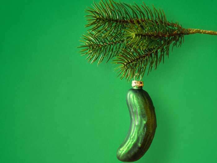 Having pickle-shaped ornaments on Christmas trees has been an American tradition since the late 1800s.