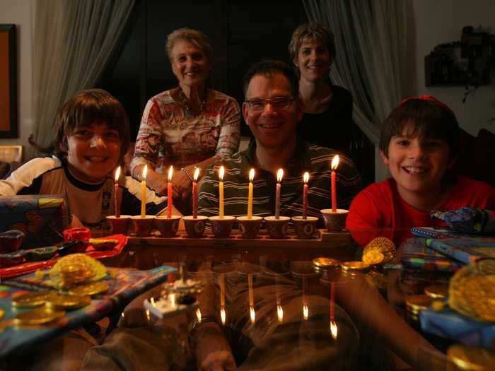 Gift-giving at Hanukkah was started by European Jews who moved to America and wanted to share in the Christmas cheer.