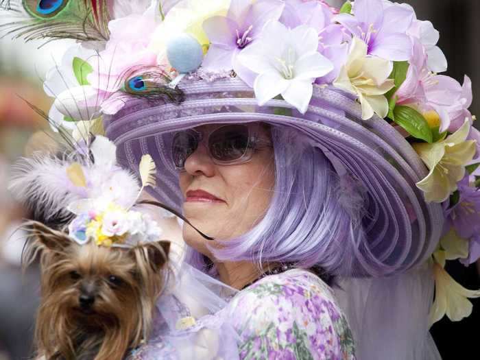 Easter fashion parades started in New York City in the mid-1800s.