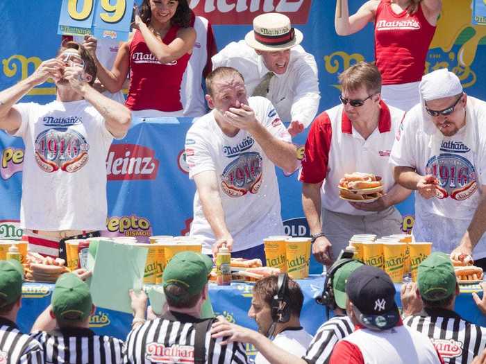 Organized competitive-eating competitions have been a tradition in America since 1916, when Nathan