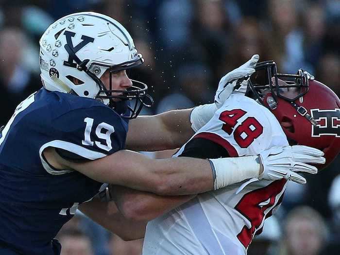 The first Harvard-Yale football game was played in 1875. Today, games are played every November.