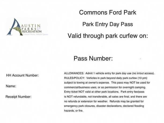 Your pass will be sent to your email address. Print it out and bring it with you to the park.