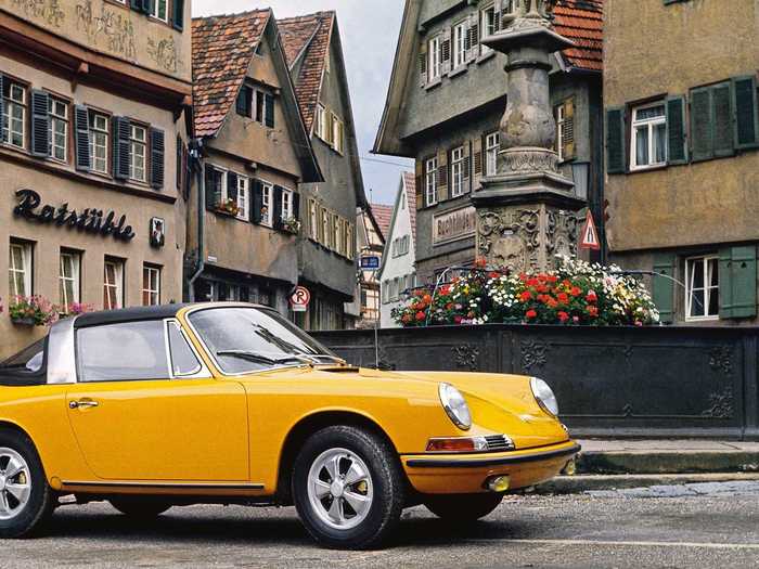 The Targa top first appeared on Porsche 911s in 1965.