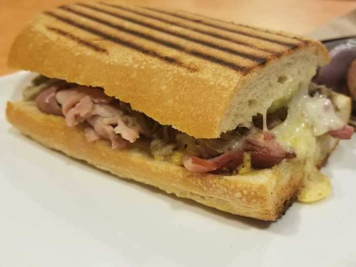 Cuban sandwich (toasted) — $7.99/half