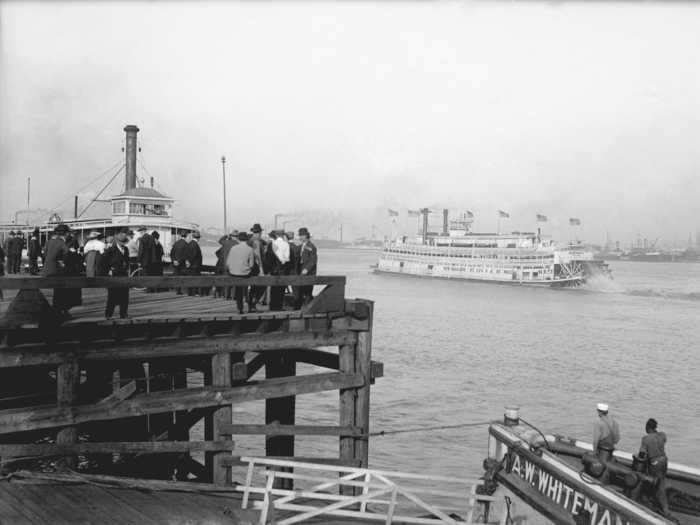 The steamboat was another popular mode of transport during this time.