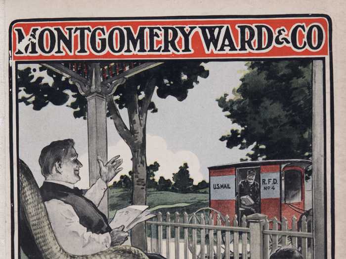 As for shopping, many people bought clothing and goods from a catalog called Montgomery Ward.