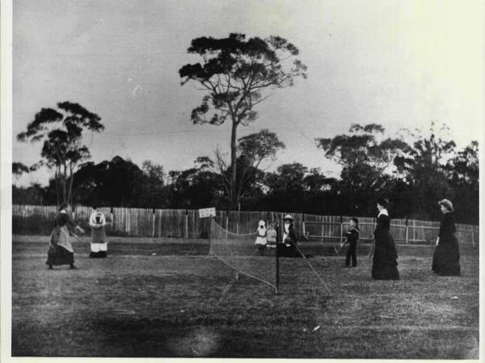 Tennis was also a popular sport 150 years ago.