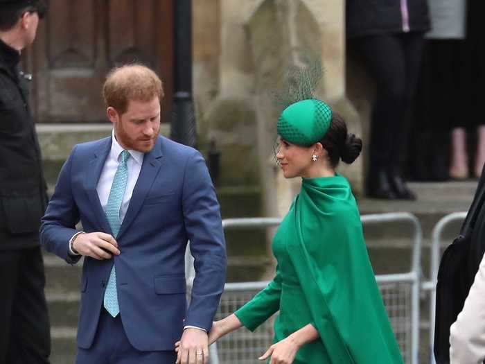 The duke and duchess held hands during their final appearance in the UK on March 9, 2020.