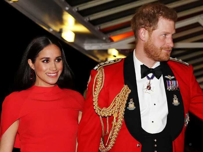 They showed a united front with their matching red outfits at the Mountbatten Festival during their farewell tour of London on March 7.