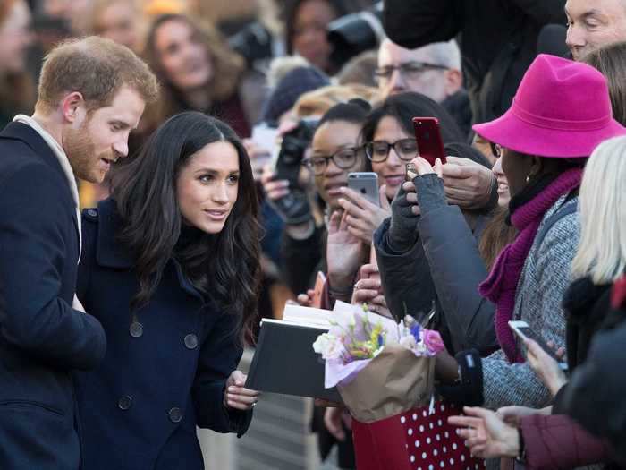 They greeted well-wishers in Nottingham a few days later, on December 1.