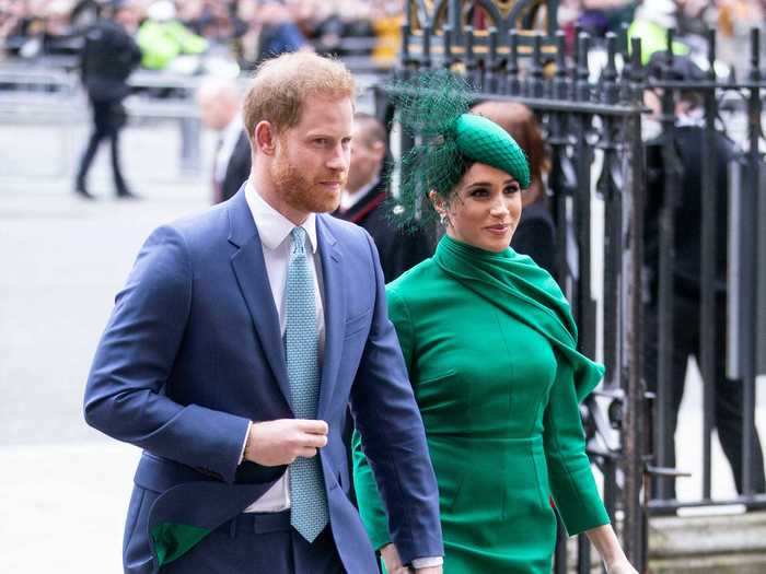 In March 2020, Markle looked stunning in an emerald green dress for her final appearance as a senior member of the royal family.