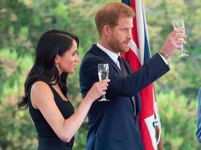 But her royal life involved lots of formal toasts with dignitaries.