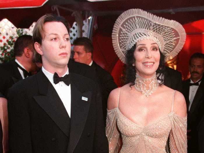 A decade after her Oscar win, Cher appeared at the 1998 Academy Awards in an elaborate nude gown.