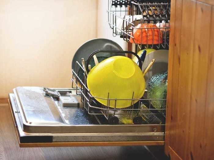 "Your dishwasher cleans itself."