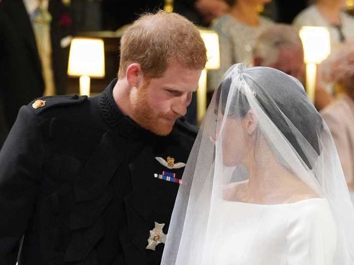 The soon-to-be married couple appeared to exchange a few words before the ceremony kicked off.