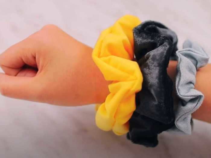 You can also make your own scrunchies at home.