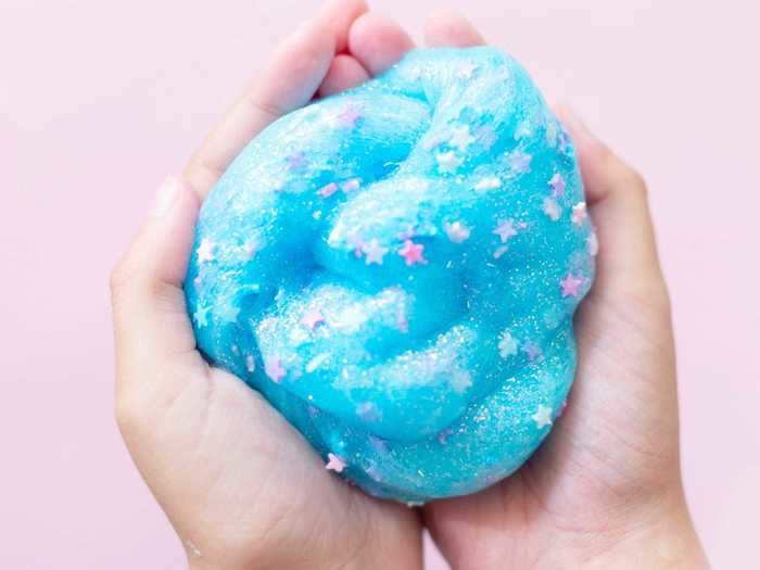 Creating your own bundle of slime can be soothing and fun.