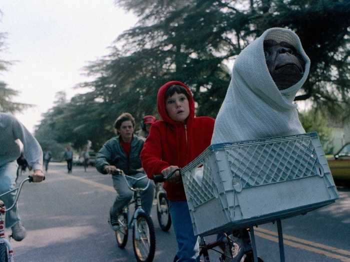 The beloved Steven Spielberg film "E.T." was released in 1982.