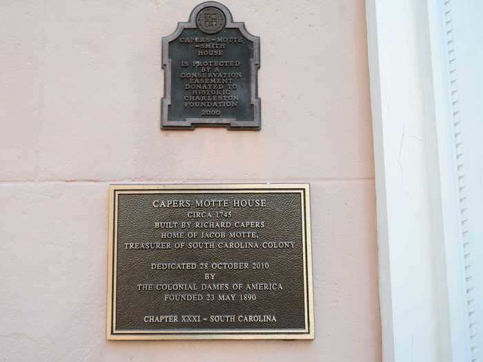 At one time, the mansion is said to have housed Colonel Jacob Motte, who was treasurer of the South Carolina colony for close to three decades.