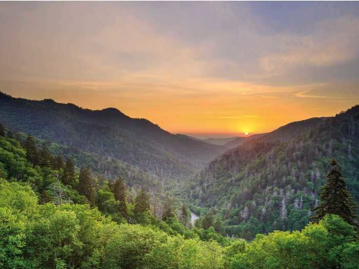 Great Smoky Mountains National Park is the most-visited national park in the US.