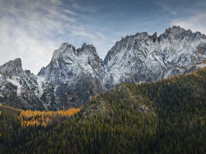 The Cascade Mountain Range is known as the "American Alps."