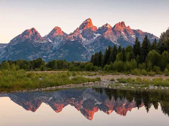 Teton is part of the Middle Rocky Mountains in Wyoming.