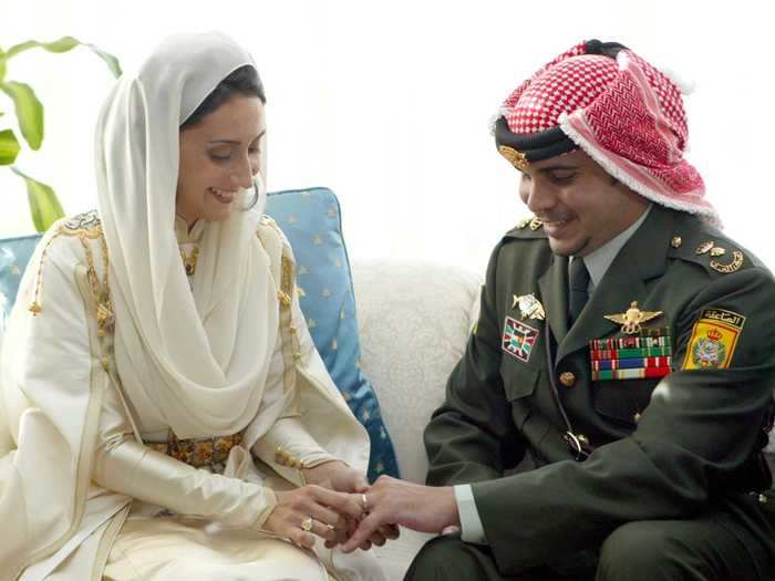 Prince Ali and Reem Ibrahimi of Jordan held their wedding privately in the Royal Palace in Amman in 2004.