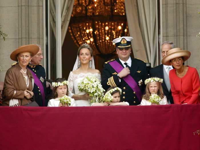 Prince Laurent and Claire Coombs of Belgium wed at a ceremony in Brussels