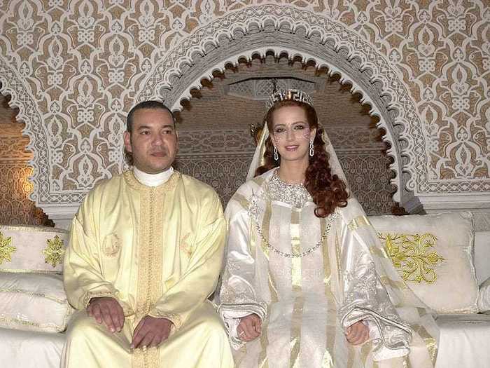 King Mohamed VI and Princess Lalla Salma of Morocco broke a tradition of keeping royal wives hidden for their 2002 wedding.