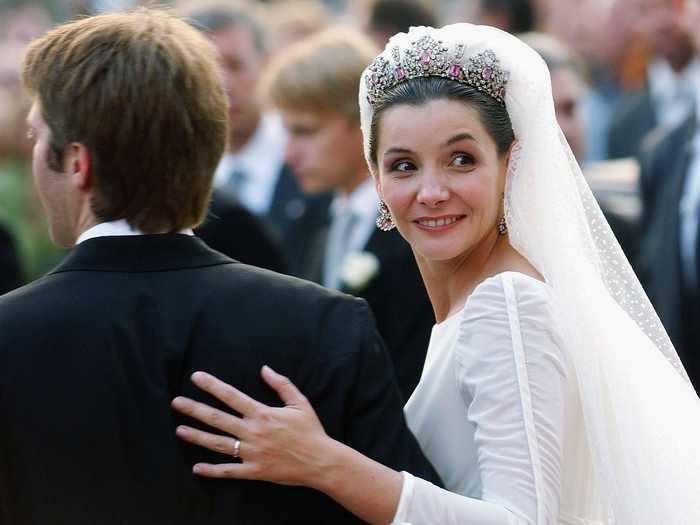 French actress Clotilde Courau married Emanuele Filiberto of Savoy, Prince of Venice, in Rome in 2003.