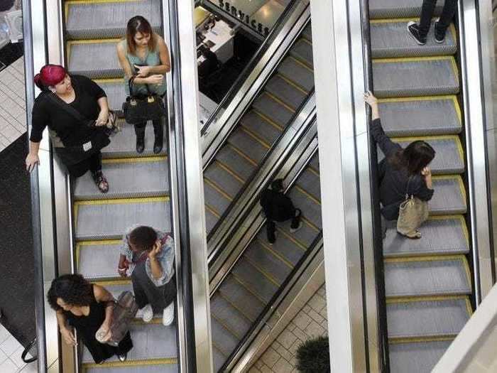 New York inventor Jesse Reno designed the first escalator in 1892.