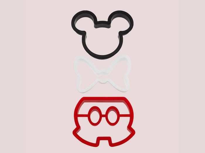 Mickey-shaped cookie cutters and molds are versatile.