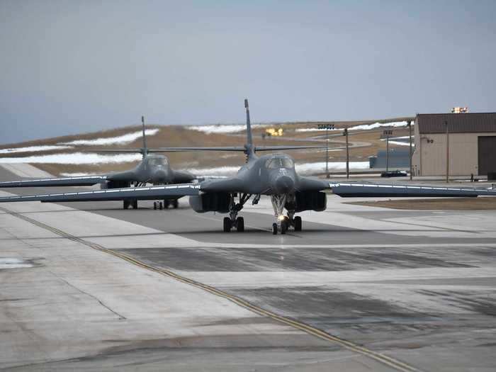 On May 1, B-1Bs from the 28th Bomb Wing, based at Ellsworth, flew over South Dakota cities to honor healthcare workers on the front lines of the fight against the coronavirus.